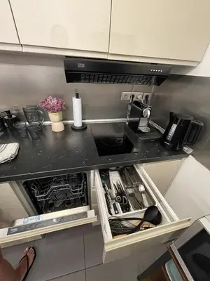 Cuisine ou kitchenette dans l'établissement T1/ terrasse /proche centre Lyon