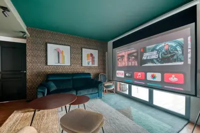 Coin salon dans l'établissement GuestReady - Apt près du Parc de la Tête d'Or
