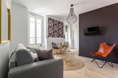 Télévision ou salle de divertissement dans l'établissement Très beau studio - Lyon 3
