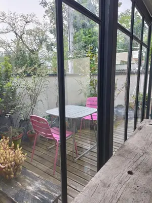 Balcon ou terrasse dans l'établissement Flambantvieux