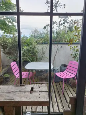 Balcon ou terrasse dans l'établissement Flambantvieux