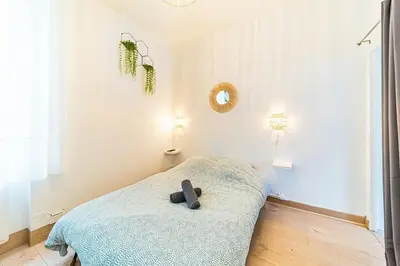 Un ou plusieurs lits dans un hébergement de l'établissement The little feuillat studio bis - Lyon Monplaisir