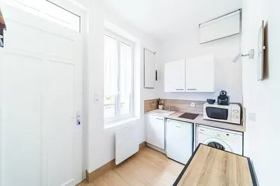 Cuisine ou kitchenette dans l'établissement The little feuillat studio bis - Lyon Monplaisir