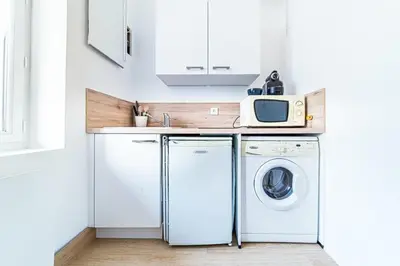 Cuisine ou kitchenette dans l'établissement The little feuillat studio bis - Lyon Monplaisir