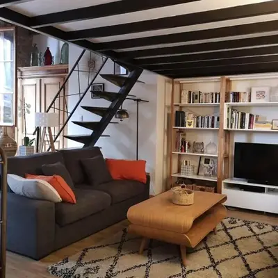 Authentic Loft with Mezzanine & Exposed Stones Heart of Lyon