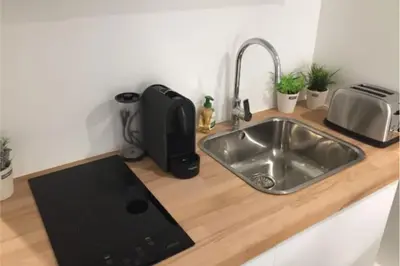 Cuisine ou kitchenette dans l'établissement Studio Duquesne - Parc Tête d'Or-Metro Fochoch