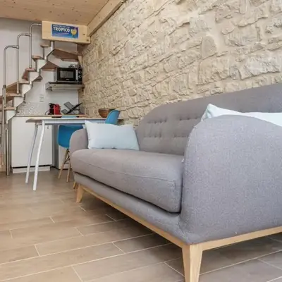 Duplex with exposed stone Heart of Lyon 3rd arrondissement near Part-Dieu