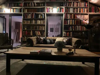 Coin salon dans l'établissement Maison Sur Véranda