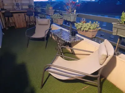Balcon ou terrasse dans l'établissement appart sympa confort bien situé