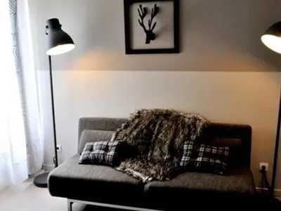 Coin salon dans l'établissement Lodges Lao