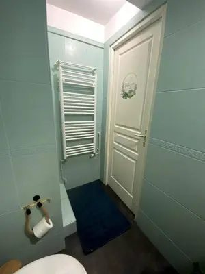 Salle de bains dans l'établissement Appartement climatisé proche Eurexpo Groupama