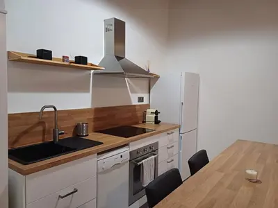 Cuisine ou kitchenette dans l'établissement Old town - Vieux Lyon -50 m2 flat