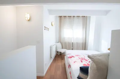 Un ou plusieurs lits dans un hébergement de l'établissement Le Goélette - Superb cosy apartment
