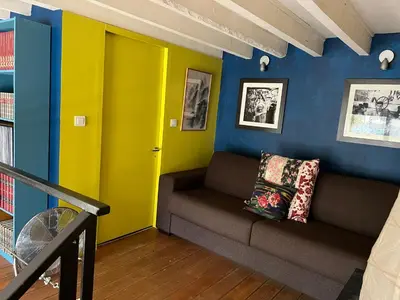 Coin salon dans l'établissement Loft sur saône