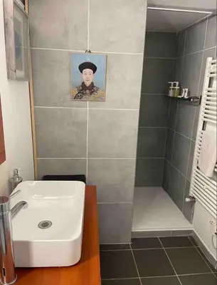 Salle de bains dans l'établissement Loft sur saône
