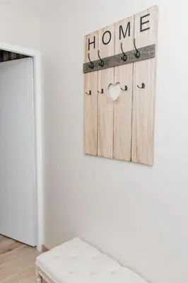 Un ou plusieurs lits dans un hébergement de l'établissement Studio design rénové/ Berges du Rhone