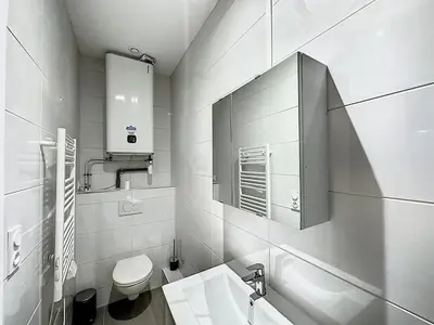 Salle de bains dans l'établissement Cosy appt cœur de Lyon Du Bœuf 2