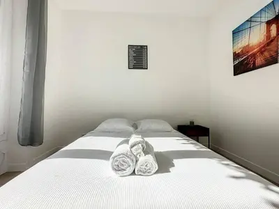 Un ou plusieurs lits dans un hébergement de l'établissement cosy appart - Préfecture Lyon - Servient 1