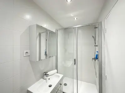 Salle de bains dans l'établissement Cosy appt Part Dieu Félix 3