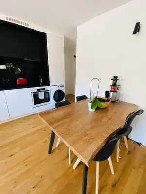 Cuisine ou kitchenette dans l'établissement Le Repos Montchatois - Appartement moderne