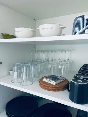 Cuisine ou kitchenette dans l'établissement Le Repos Montchatois - Appartement moderne