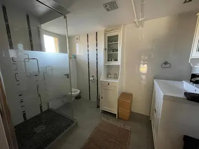 Salle de bains dans l'établissement Le Relais de Choz