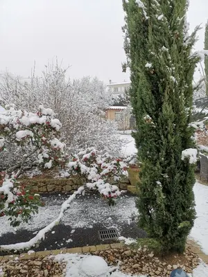 L'établissement La Moderne en hiver