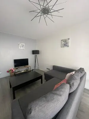 Télévision ou salle de divertissement dans l'établissement City & cosy, LYON CHARCOT- WIFI - LAVE LINGE - BALCON - PARKING