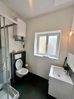 Salle de bains dans l'établissement L'Alsacien - Villeurbanne - Métro A et B - wifi inclus