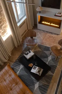 Coin salon dans l'établissement MiHotel Serlin