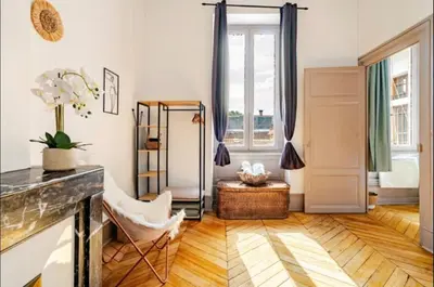 Un ou plusieurs lits dans un hébergement de l'établissement L'Escapade Bohême