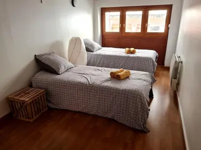 Un ou plusieurs lits dans un hébergement de l'établissement Duplex atypique loft Lyon 6