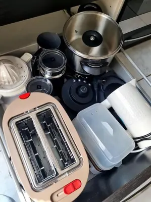 Cuisine ou kitchenette dans l'établissement Duplex atypique loft Lyon 6