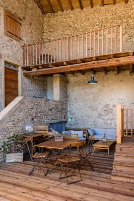 Coin salon dans l'établissement Maison de Pagneux