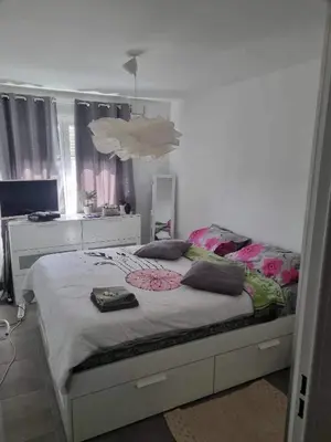 Un ou plusieurs lits dans un hébergement de l'établissement Chez moi à côté du Groupama stadium