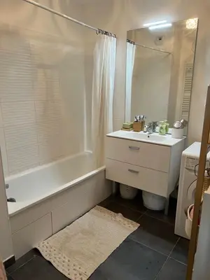 Salle de bains dans l'établissement Chez moi à côté du Groupama stadium