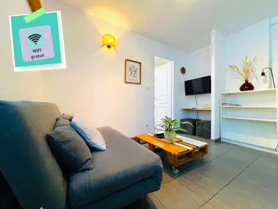 Télévision ou salle de divertissement dans l'établissement Appartement Les Trois Renards-Tassin