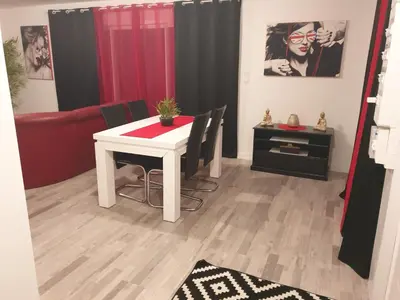 Coin salon dans l'établissement MAISON B