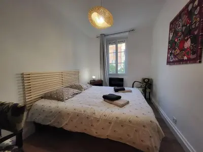 Un ou plusieurs lits dans un hébergement de l'établissement Ô Bon'Endroit - Appartement Confort - Centre Ville