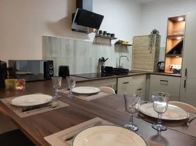 Cuisine ou kitchenette dans l'établissement Ô Bon'Endroit - Appartement Confort - Centre Ville