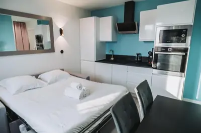 Cuisine ou kitchenette dans l'établissement LE PUNTA CANA