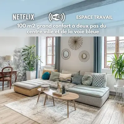 Duplex de luxe à Trévoux élégance et confort 100m2 chambres climatisées