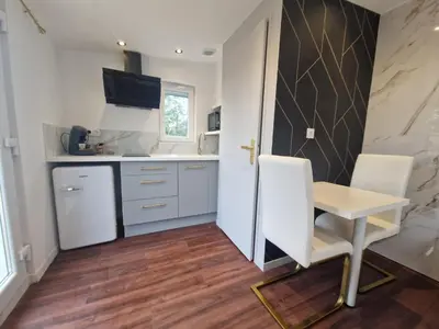 Cuisine ou kitchenette dans l'établissement L'expérience LOVE ROOM
