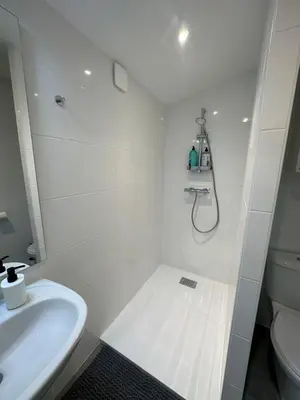 Salle de bains dans l'établissement Un brin de Pampa