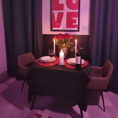 Plan de l'établissement Suite Passion - Jacuzzi privé - Table massage