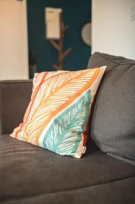 Coin salon dans l'établissement KASA SURF - Wifi TV & Cosy
