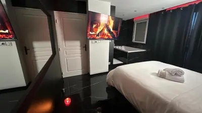 Plan de l'établissement Black Room: Votre Love Room près de Lyon