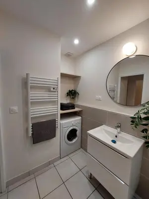 Salle de bains dans l'établissement Apt Lyon Flachet