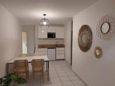 Cuisine ou kitchenette dans l'établissement Apt Lyon Flachet