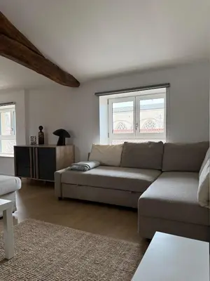 Coin salon dans l'établissement Appartements centre ville Villefranche-Sur-Saone